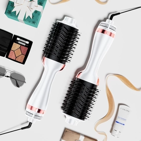 One-Step Volumizer, 1400W Hot Hair Brush Styler, 4 in 1 Brush Blow Dryer with Negative Ion, 3 Heat Settings for Frizz-Free Styling