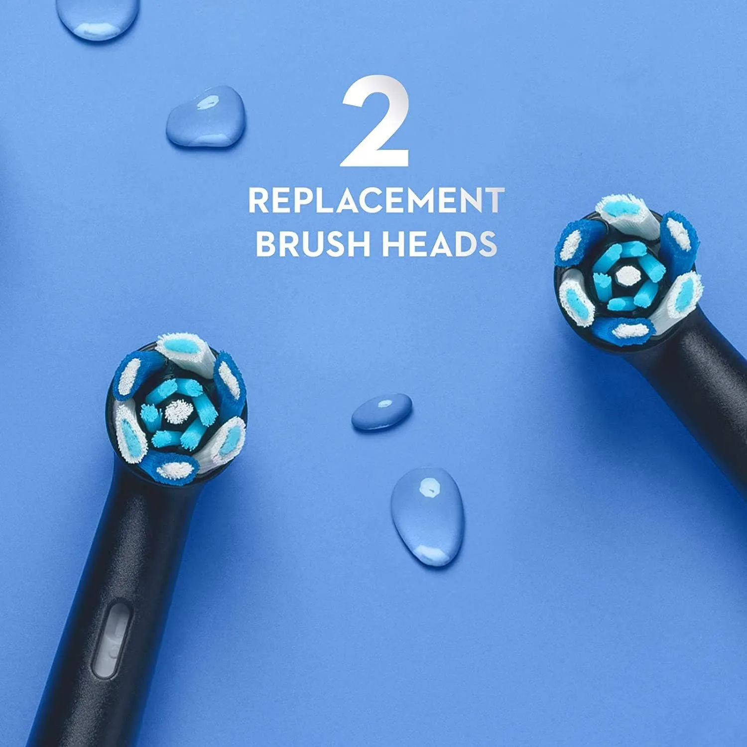 Oral-B iO Series 7 Electric Toothbrush with 2 Replacement Brush Heads, Black Onyx