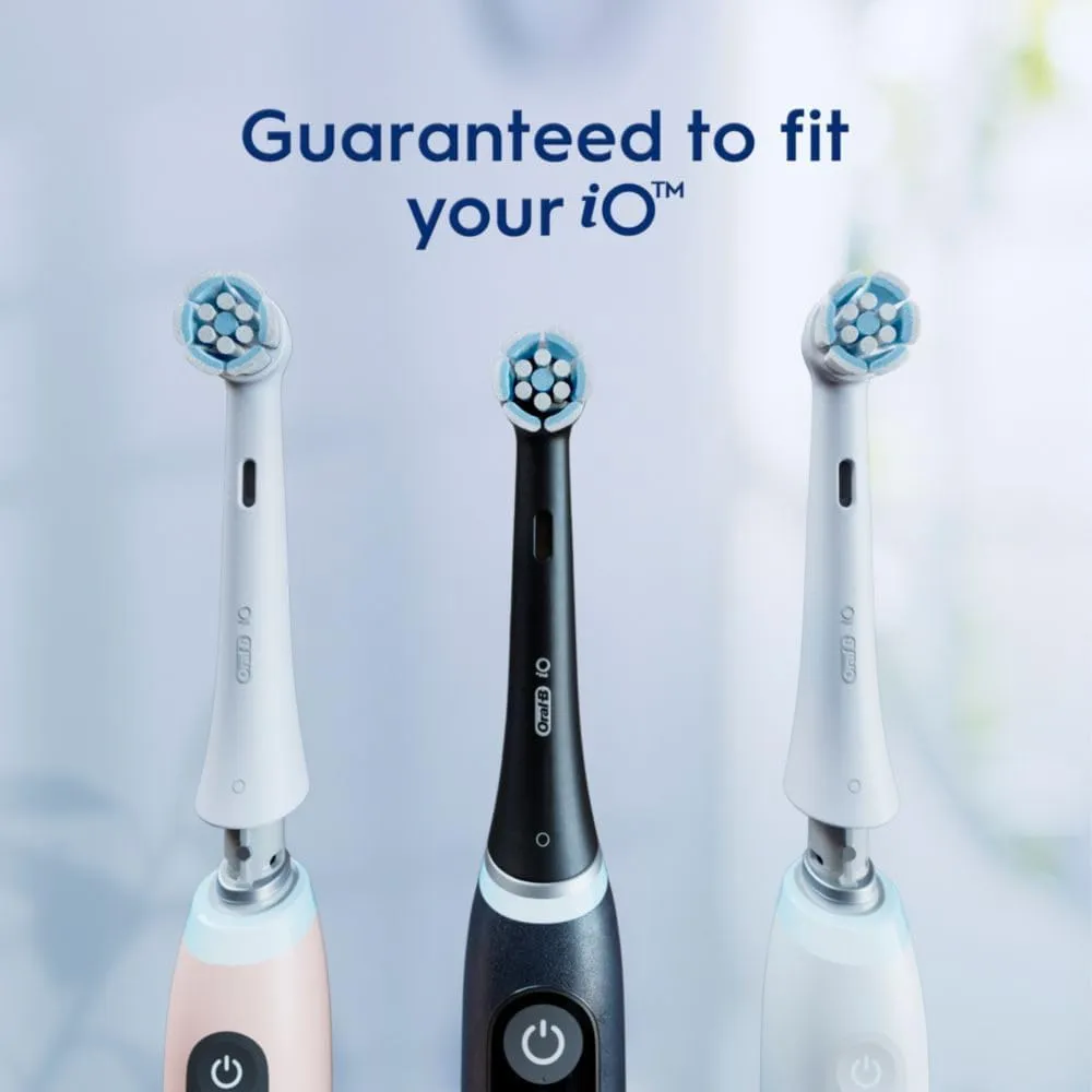 Oral-B iO Series Gentle Care Electric Toothbrush Replacement Brush Heads for an Oral-B Electric Toothbrush, 4 Count, Black