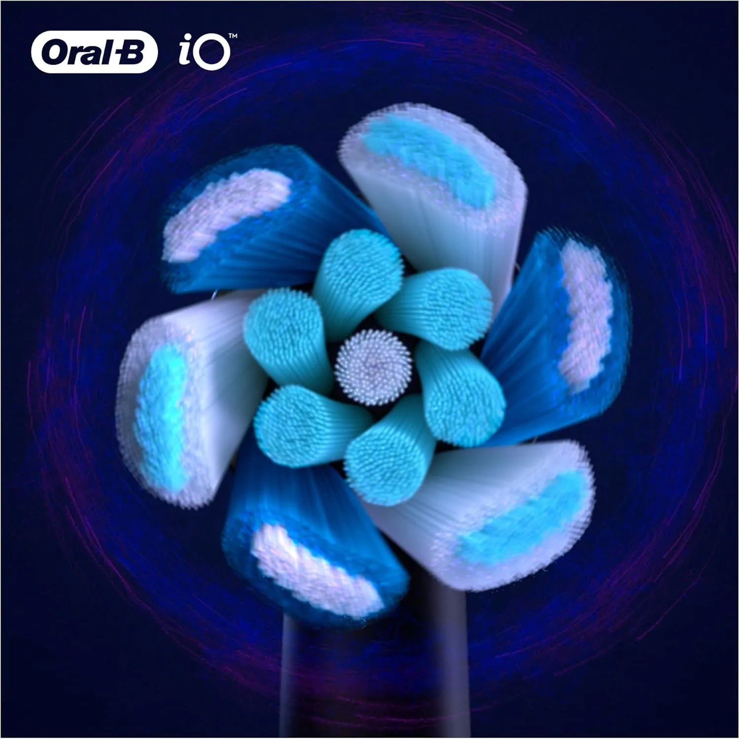 Oral-B iO Ultimate Clean Electric Toothbrush Head, Twisted & Angled Bristles for Deeper Plaque Removal, Pack of 4, Suitable for Mailbox, Black