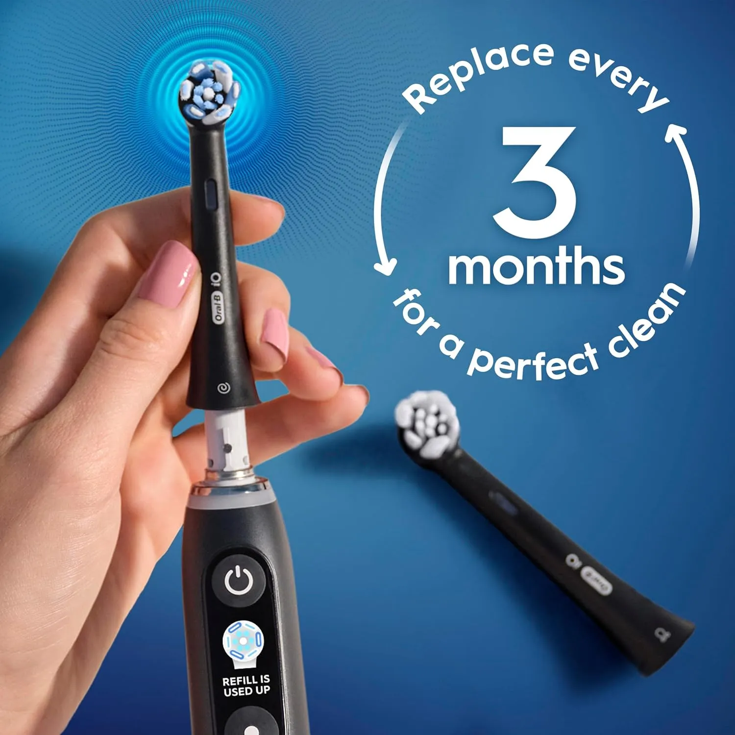 Oral-B iO Ultimate Clean Replacement Brush Heads, 5 Count, 4 Ultimate Clean   1 Gum & Sensitive Black