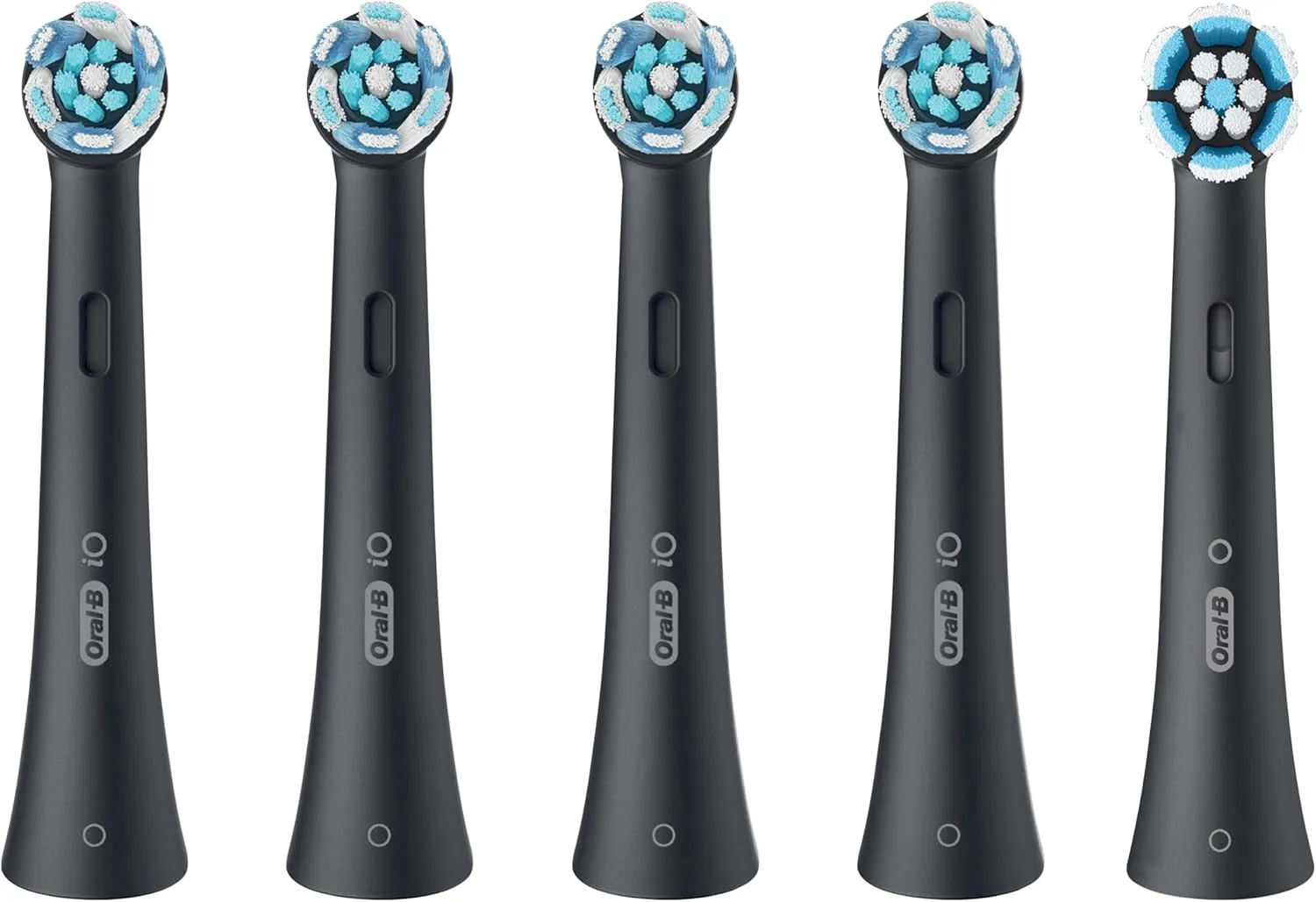 Oral-B iO Ultimate Clean Replacement Brush Heads, 5 Count, 4 Ultimate Clean   1 Gum & Sensitive Black