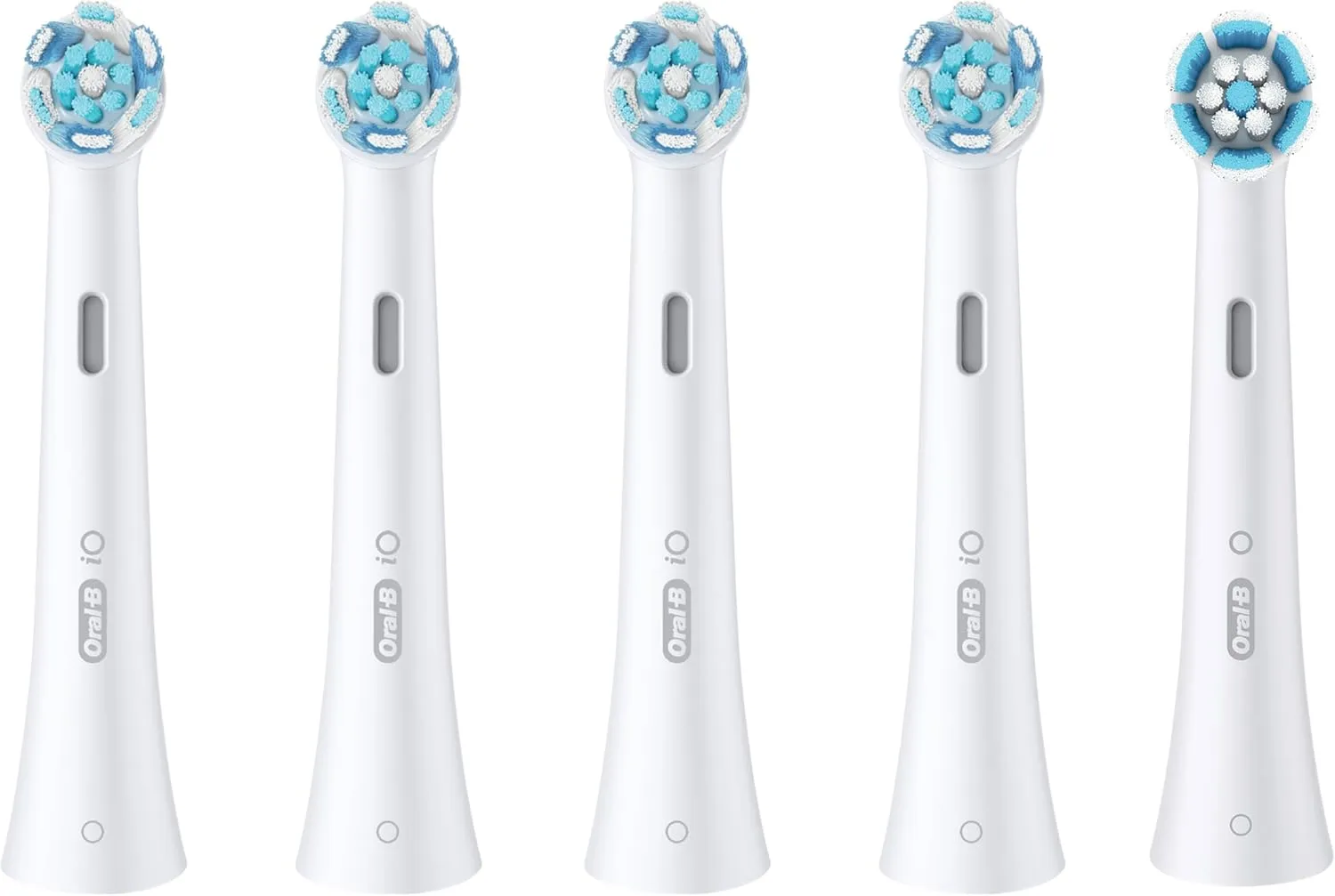 Oral-B iO Ultimate Clean Replacement Brush Heads, 5 Count, 4 Ultimate Clean   1 Gum & Sensitive White