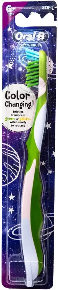 Oral-B Pro-Health Junior CrossAction Galaxy Toothbrush, Ages 6 , Soft - Pack of 6