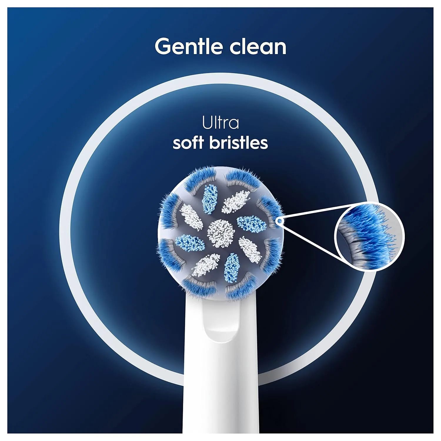 Oral-B Pro Sensitive Clean Electric Toothbrush Head, X-Shaped & Extra Soft Bristles for Gentle Brushing & Plaque Removal, Pack of 4 Toothbrush Heads, White