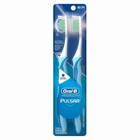 Oral-B Pulsar Vibrating Bristles Toothbrush , 4 Count - Medium (Colors May Vary)
