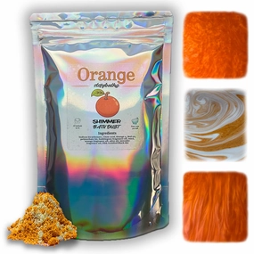 Orange Shimmer Bath Bomb in A Bag - Handmade Scented Bath Bombs for Women,Kids and Men - Bulk Bathbomb Fizzies Perfect for Boys and Girls All Ages (Large, Orange)