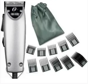 Oster Fast Feed Limited Edition Silver Hair Adjustable Pro Clipper   10pc Universal Guide Combs