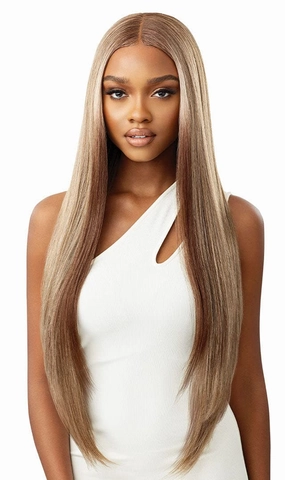 Outre HD Lace Front Wig Sleek Lay Part Elmirah 34" (DR4/CRMBL)