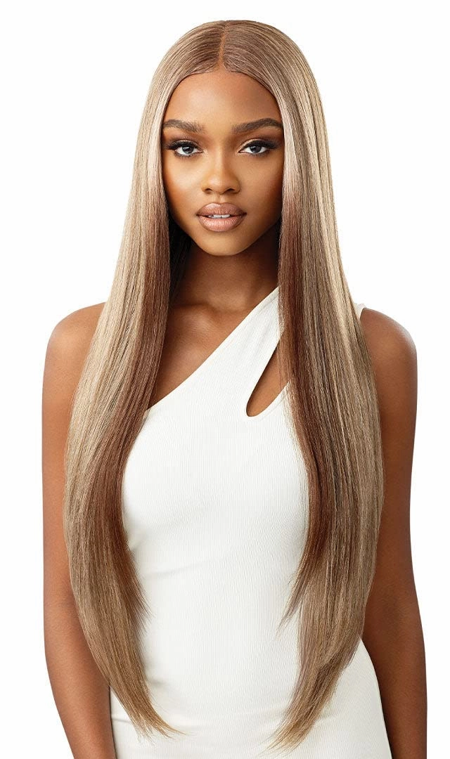 Outre HD Lace Front Wig Sleek Lay Part Elmirah 34" (DR4/CRMBL)