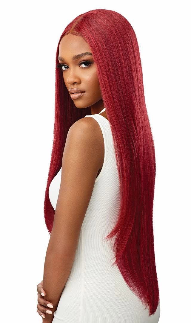 Outre HD Lace Front Wig Sleek Lay Part Elmirah 34" (DR4/CRMBL)