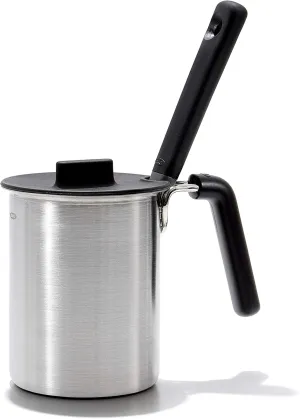 OXO Good Grips Grilling Tools, Basting Pot and Brush, Black