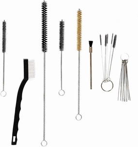 Paint Gun Cleaning Kit 17 Pcs Cleaning Tools Multi-Sized Bendable Brushes for Cleaning Thin Tubes, Nozzles, Spray Guns, Tattoo Equipment/724