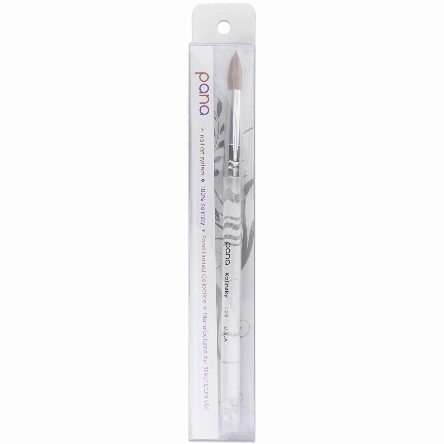 pana Finest Kolinsky 100% Pure Kolinsky Acrylic Nail Brushes (Round Shape) (Size # 12)