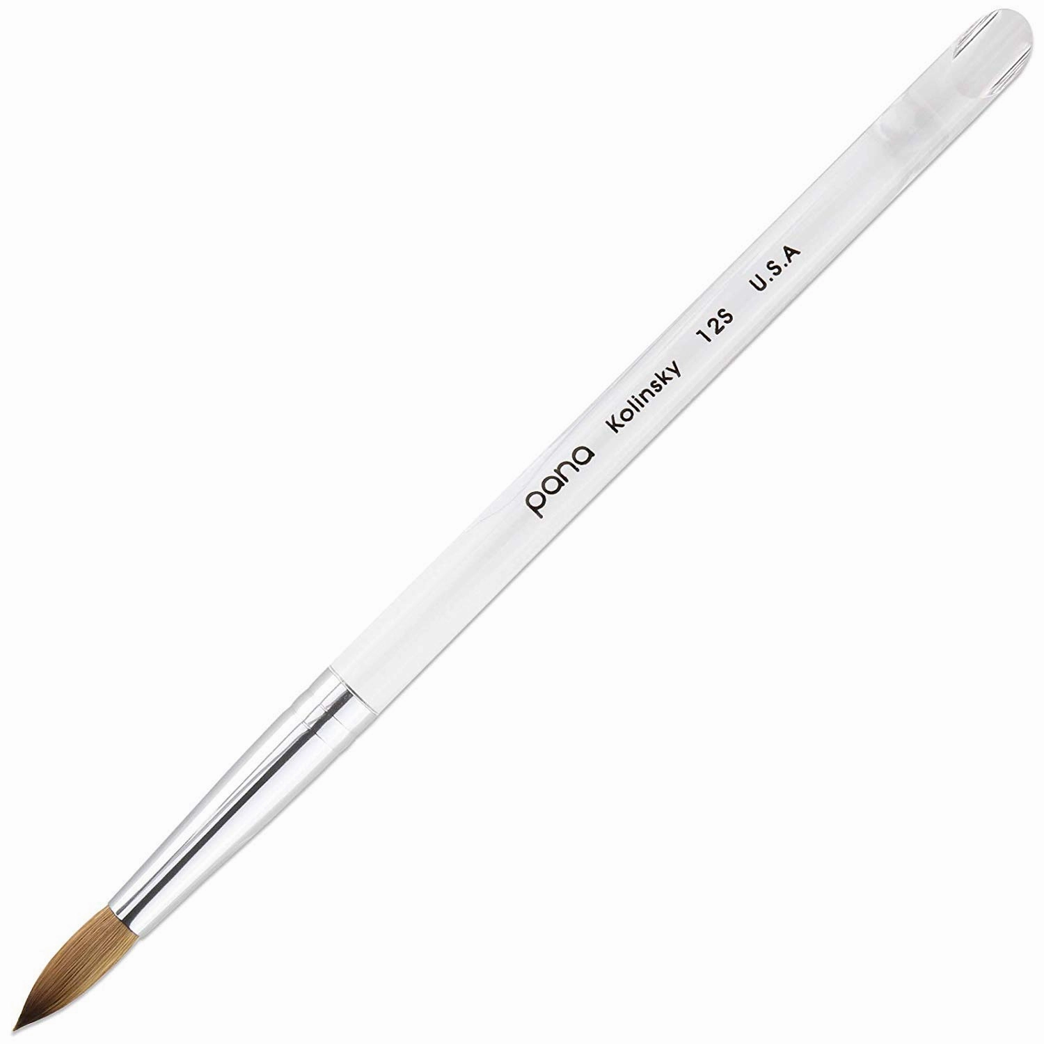 pana Finest Kolinsky 100% Pure Kolinsky Acrylic Nail Brushes (Round Shape) (Size # 12)