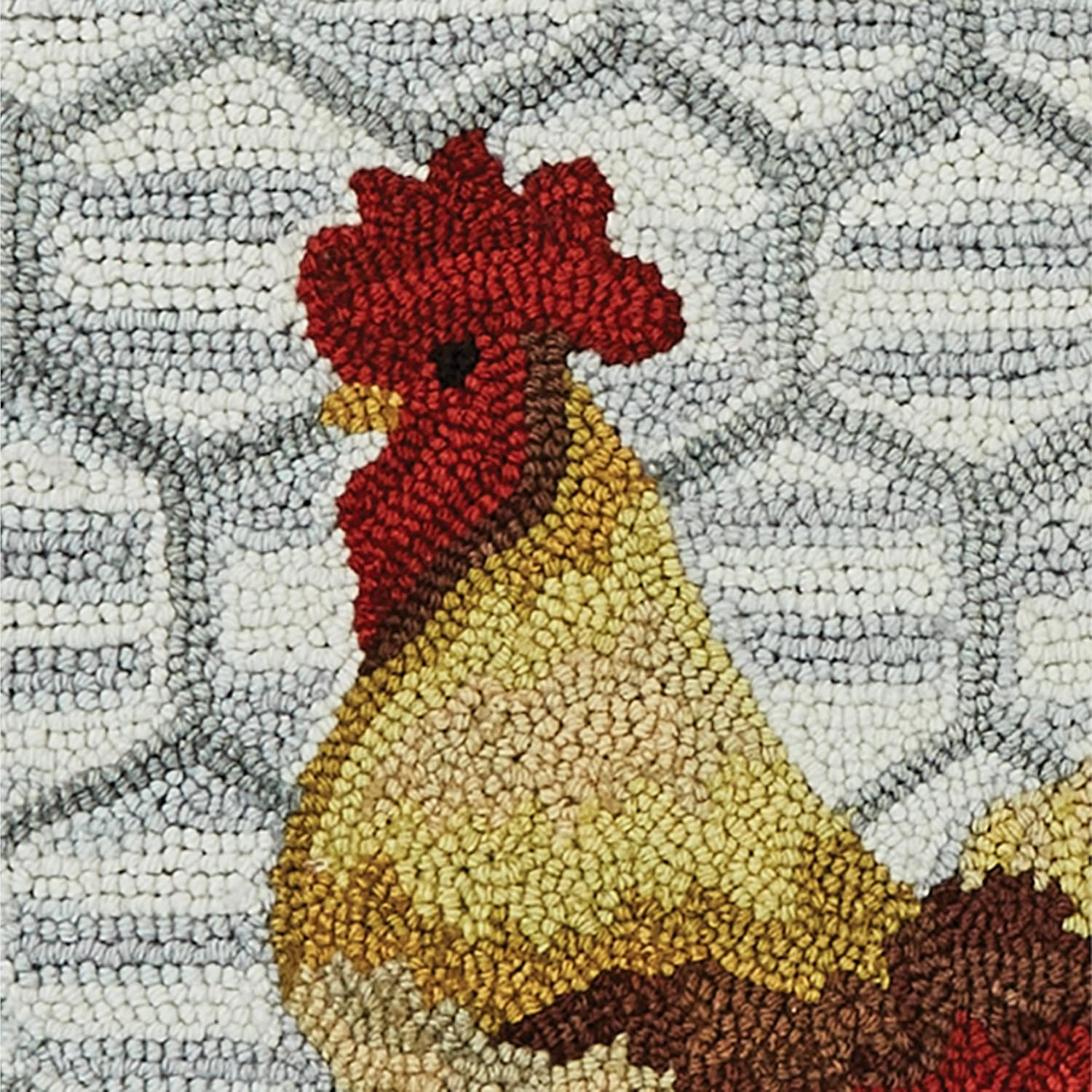 Park Designs 24" x 36" Hand-Hooked Break of Day Rooster Rug | Farmhouse Style Accent | Kitchen, Bathroom, or Entryway Mat | 2x3 Rustic Country Run | Summer Decor Doormat