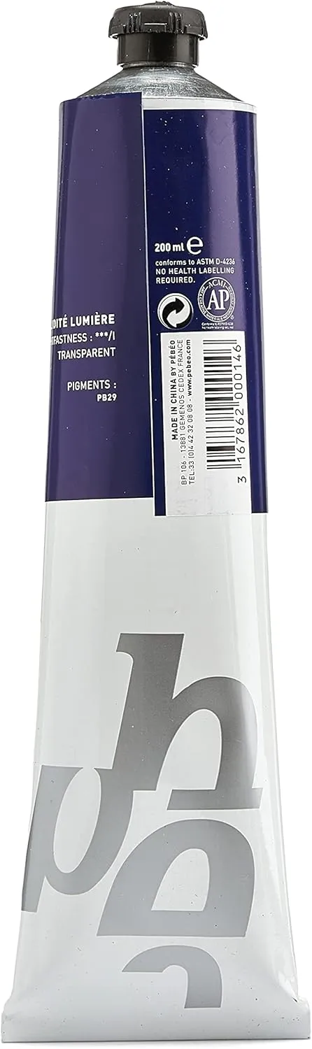 Pébéo - Fine Oil XL 200 ML - Ultramarine Blue Oil Paint - Pébéo Oil Paint - Ultramarine Blue 200 ml