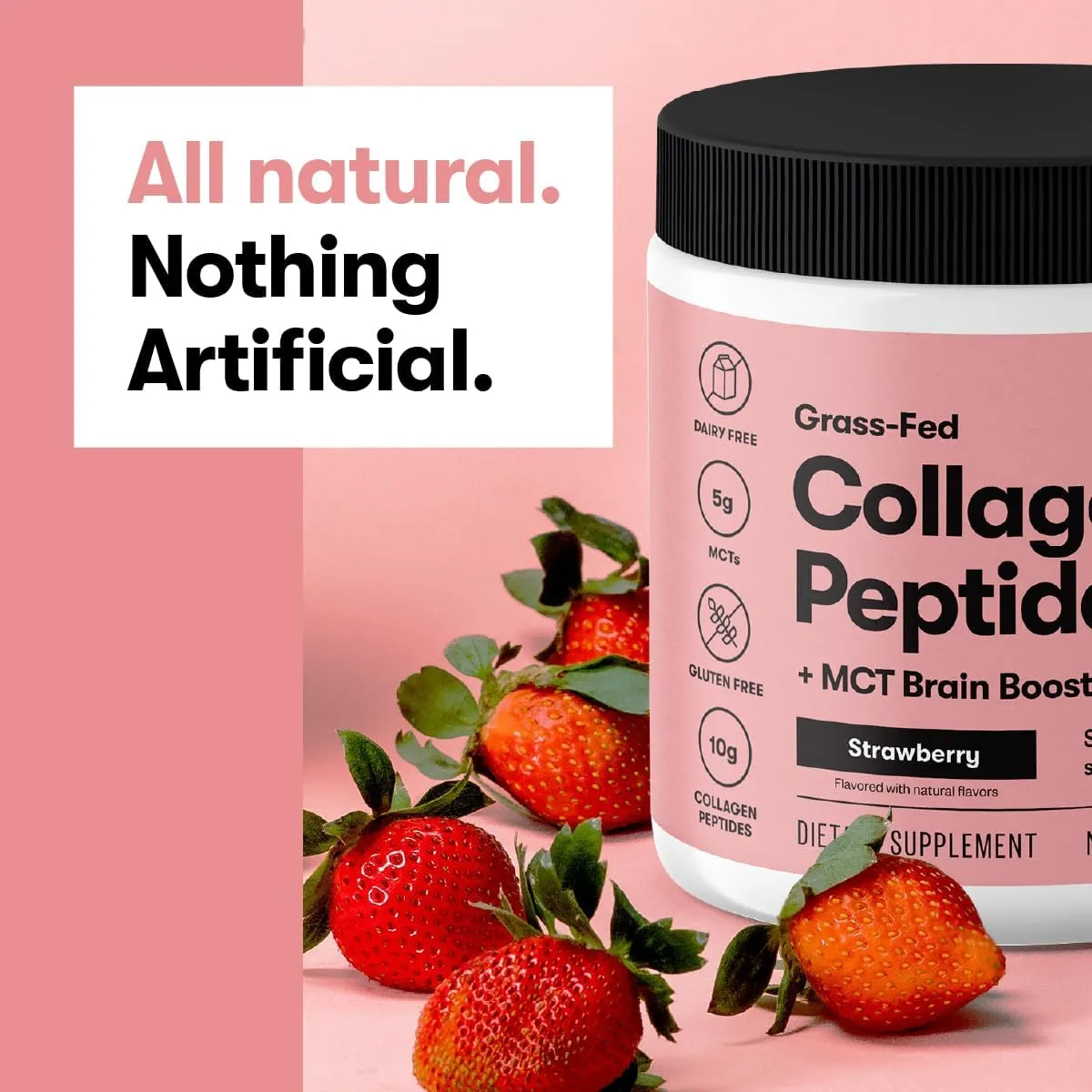 Perfect Keto Collagen Peptides Protein Powder with MCT Oil, Hydrolyzed Collagen, Type I & III Supplement, Gluten Free Grass Fed, Low Carb, Keto Coffee Creamer, Collagen for Women & Men, Cinnamon Toast