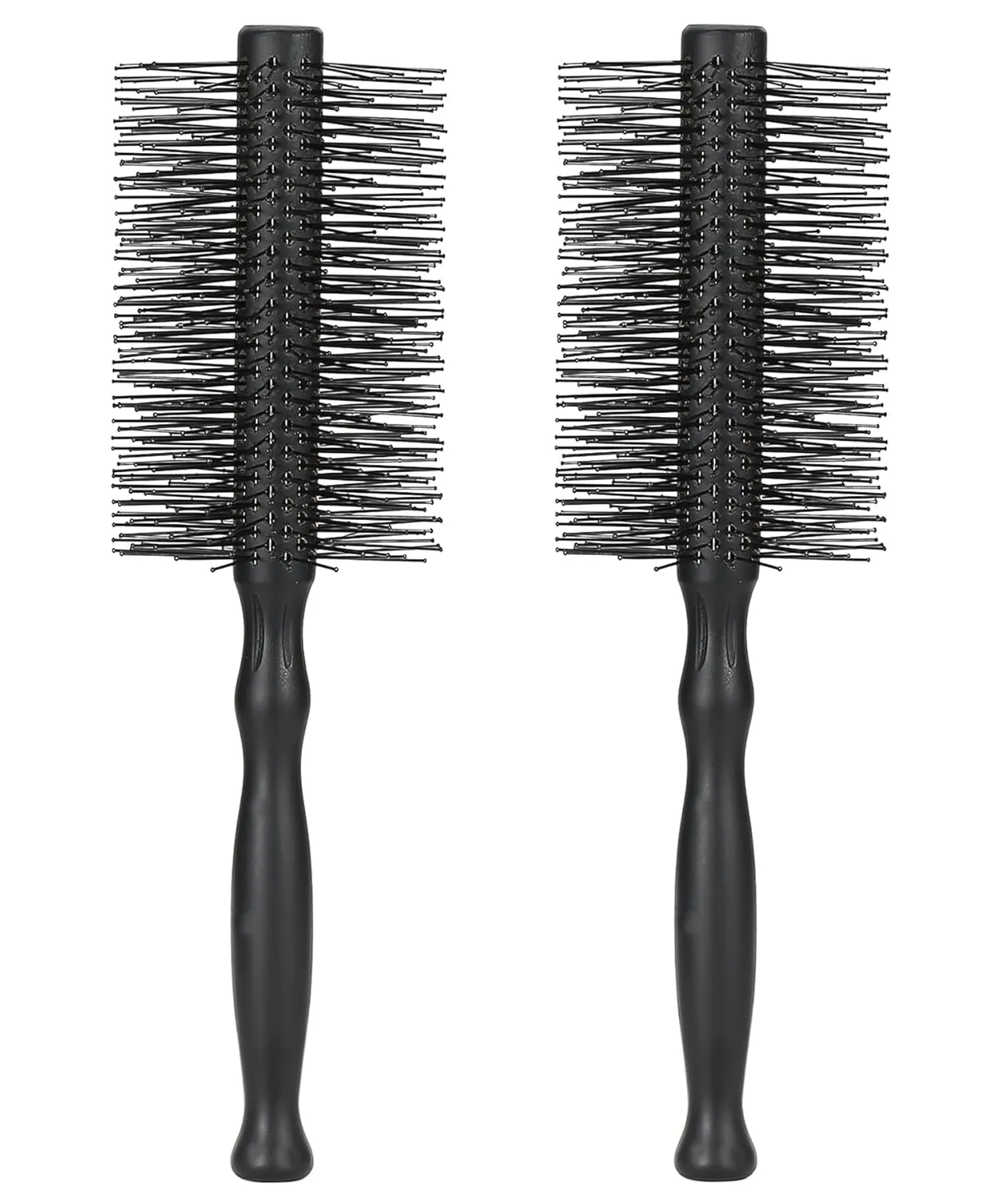 PERFEHAIR Large Round Hair Brushes for Women - 2-Pack, Gentle Nylon Bristles for Blowouts, Styling & Curling, Ideal for Medium to Long Hair