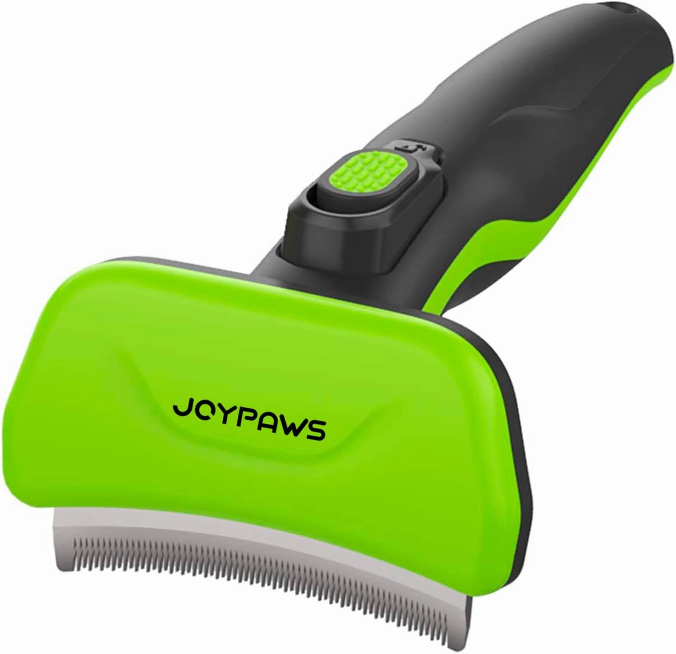 Pet Grooming Brush for Dogs and Cats, Green, Effectively Reduces Shedding by Up to 95%, Self-Cleaning, Long or Short Hair Remover for Medium Dogs & Cats