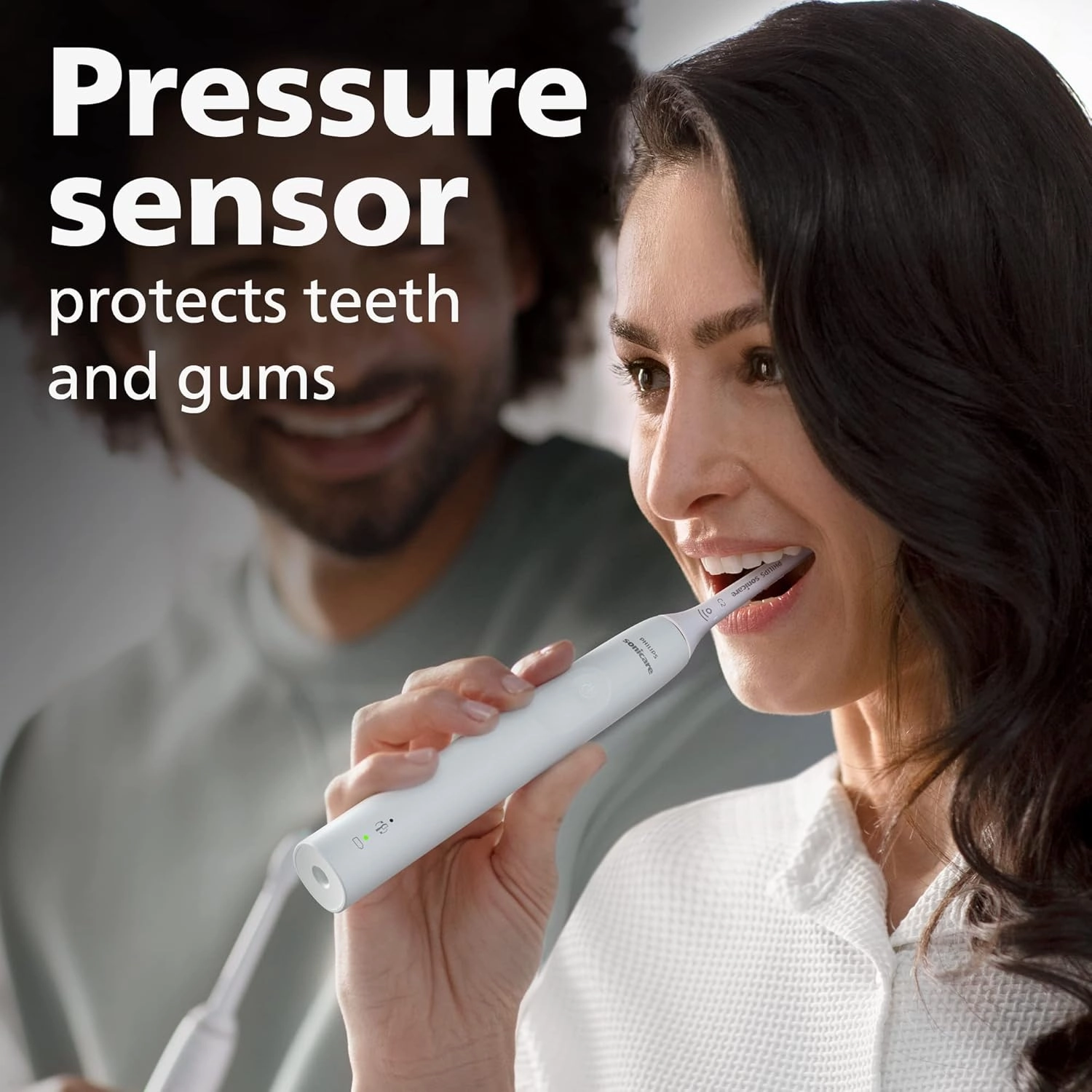 Philips Sonicare 4100 Power Toothbrush, White, Plus Brush Head Case