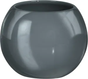 Power Colorful Accessories - Unique Round Bathroom Countertop Tumbler (Grey)