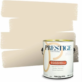 PRESTIGE Paints Interior Paint and Primer In One, 1-Gallon, Eggshell, Comparable Match of Benjamin Moore* Barely Beige *