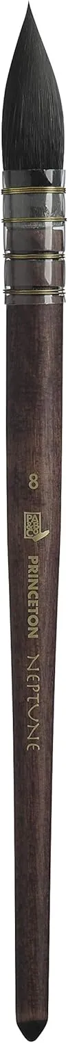 Princeton Artist Brush, Neptune Series 4750, Synthetic Squirrel Watercolor Paint Brush, Quill, Size 8