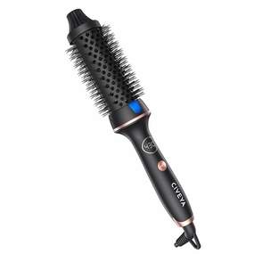 Pro Thermal Brush for Blowout Look, 1.5" Heated Round With Temp Control, Ionic Hair Curling Iron, Smoothing & Volumizing Hot Round