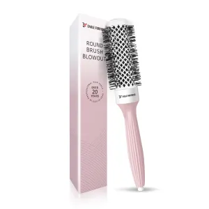 Professional Round Hair Brush for Women Blow Drying With Ceramic   Ionic, Innovative Bristle Combination for Bangs, Blowout, Styling (1.38 in)