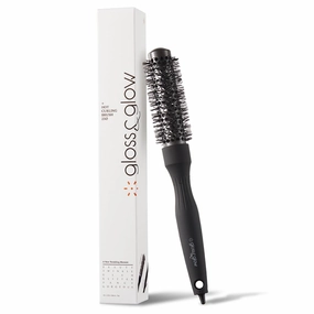 Professional Salon Round Brush with Ceramic Coating for Blow Drying - Salon Blowout Styling. Quick Styling and Voluminous Hair. (1 Inch)