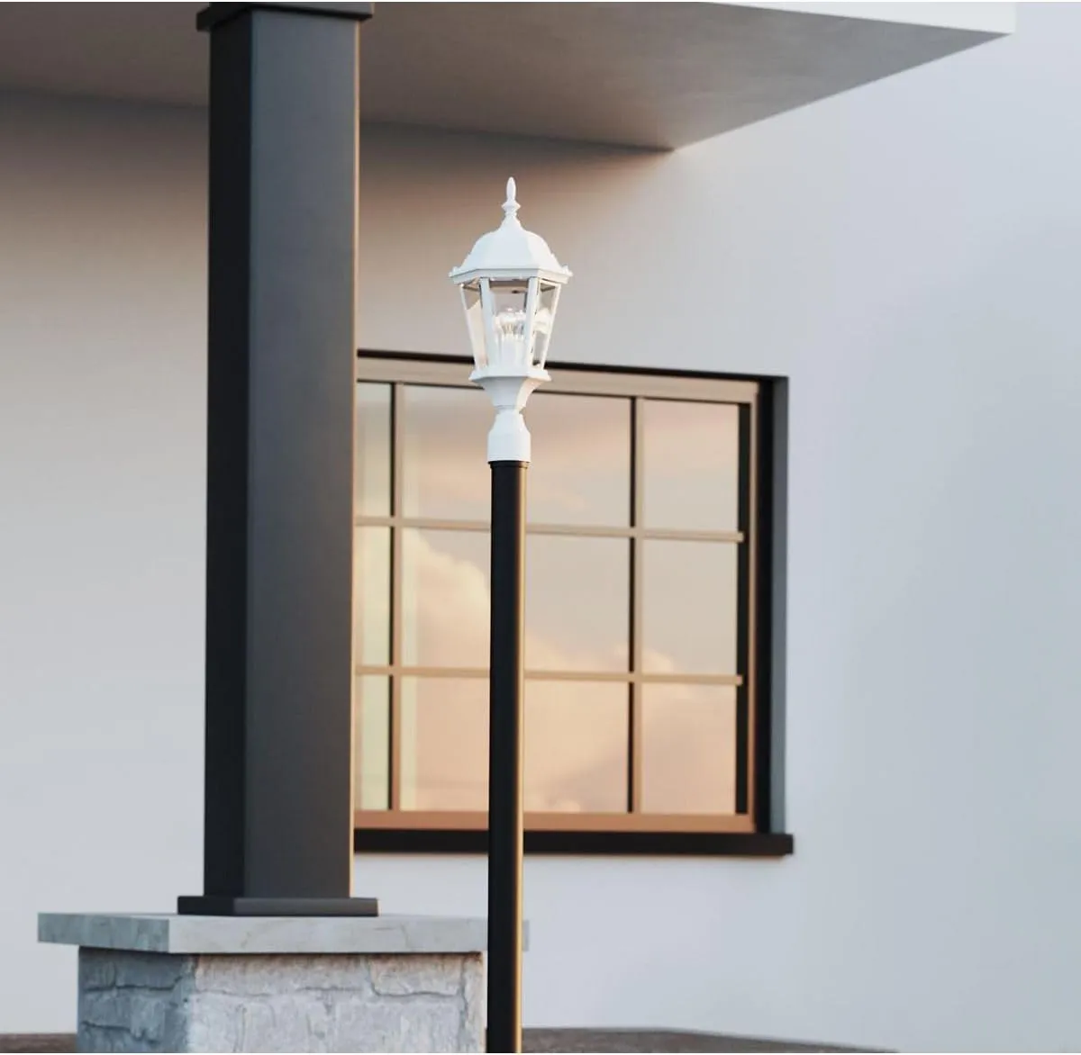 Progress Lighting P5482-30 Welbourne Outdoor, 9-1/2-Inch Diameter x 21-1/4-Inch Height, White