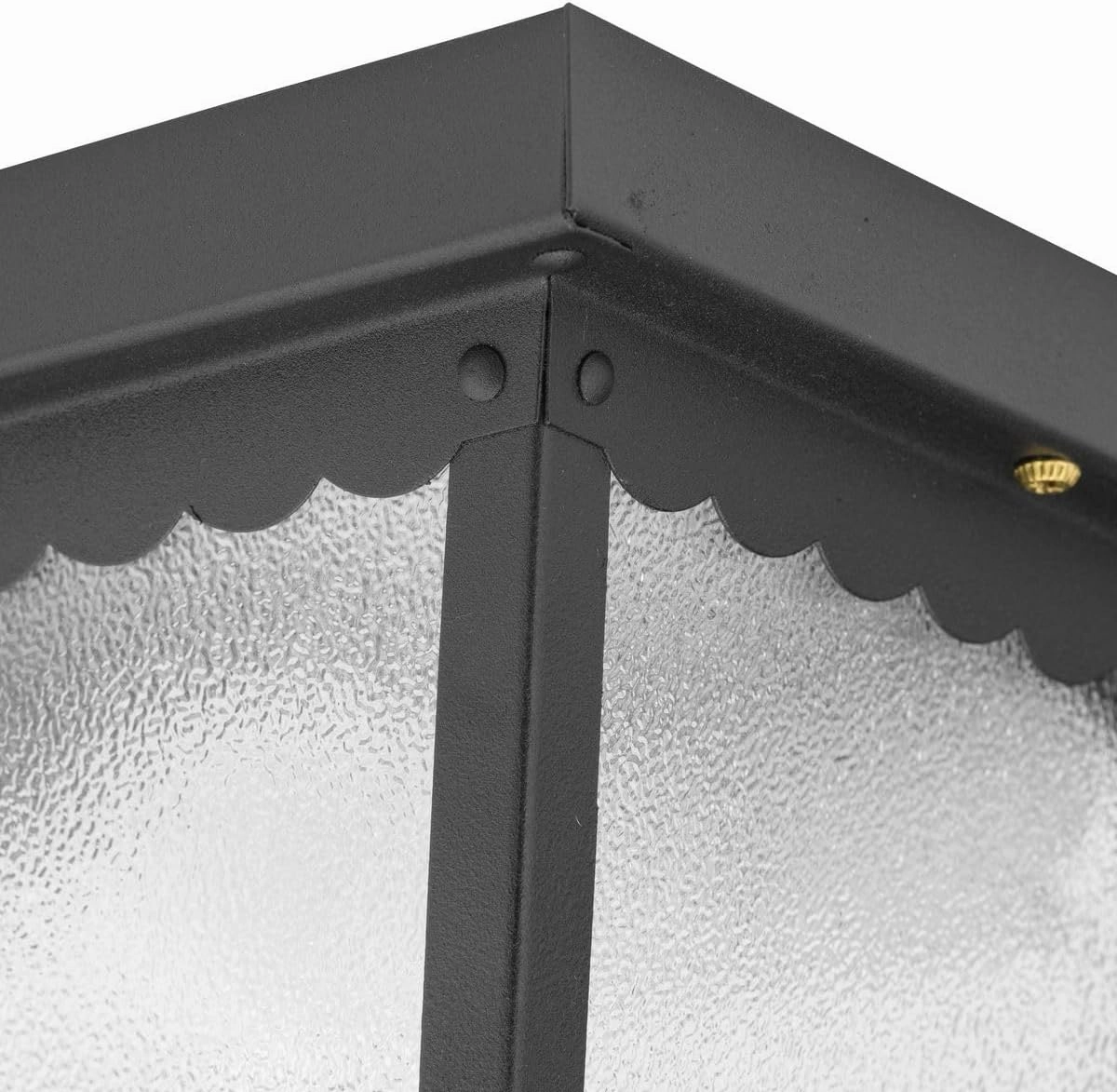 Progress Lighting P5727-31 Transitional Indoor Outdoor Close to Ceiling Flush Mount Light, 7.5-Inch Diameter x 5-Inch Height, Matte Black