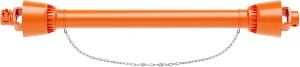 PTO Drive Shaft 1 3/8" PTO Shaft, 43"-61" Brush Hog PTO Shaft, 6 Spline End Round End PTO Driveline Shaft, Series 4 Tractor for Bush Hog,Finish Mower,Rotary Cutter