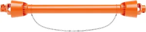 PTO Drive Shaft 1 3/8" PTO Shaft, 6 Spline End Round End PTO Driveline Shaft, Series 4 Tractor 43"-61" Brush Hog PTO Shaft for Bush Hog,Finish Mower,Rotary Cutter