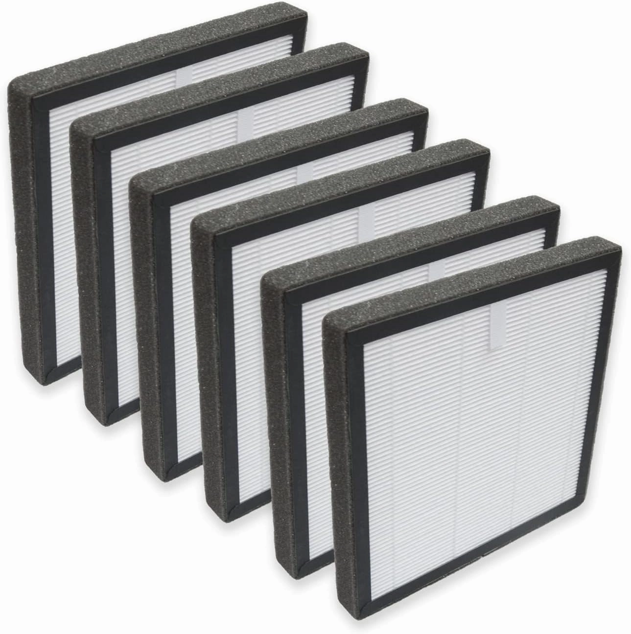 PUREBURG Replacement Filter Compatible with Westinghouse 1701 1702 Air Purifiers,6-Pack H13 HEPA Air Clean Dust VOCs PM2.5 Odor High-efficiency