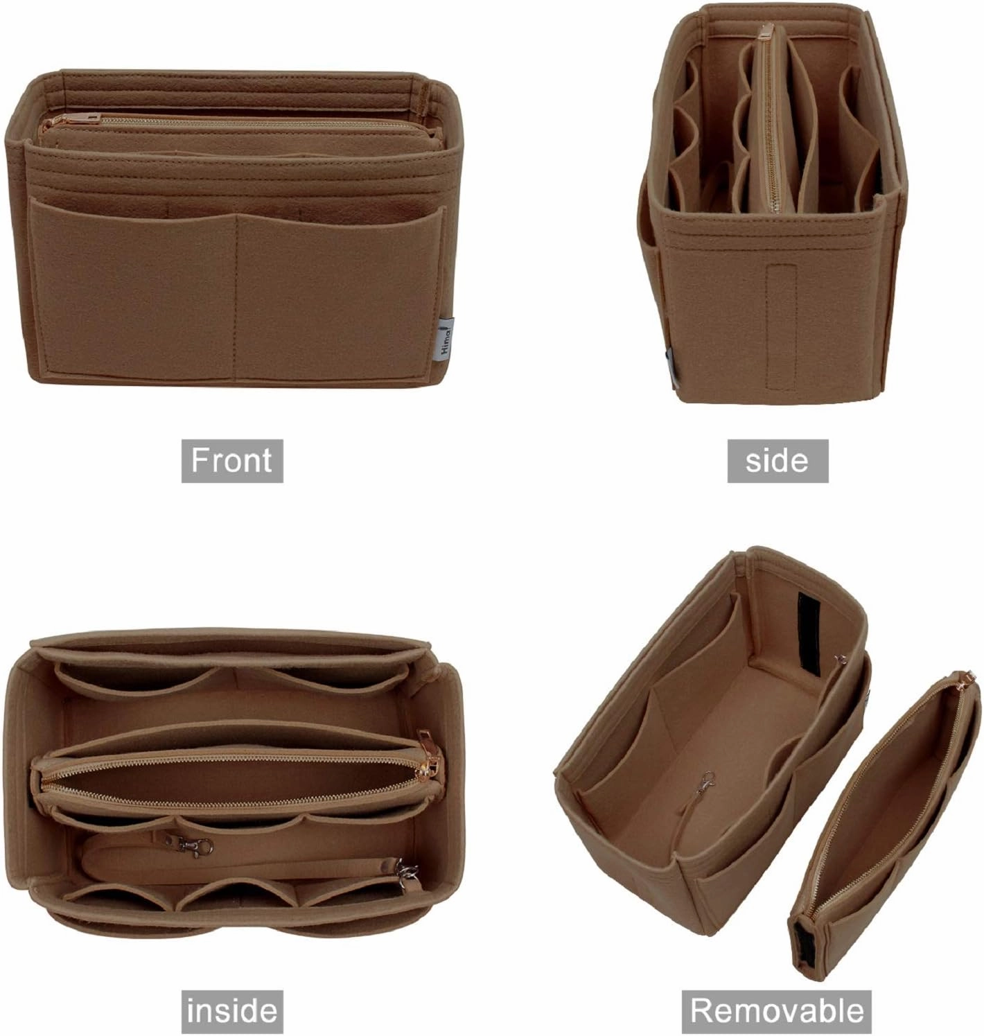 Purse Organizer Insert, Bag Organizer, Bag in Bag, Perfect for Speedy Neverfull and More, 5 Size