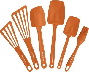 Rachael Ray Tools & Gadgets 6-Piece Nylon Tool Set, Orange, 10 inches, Large