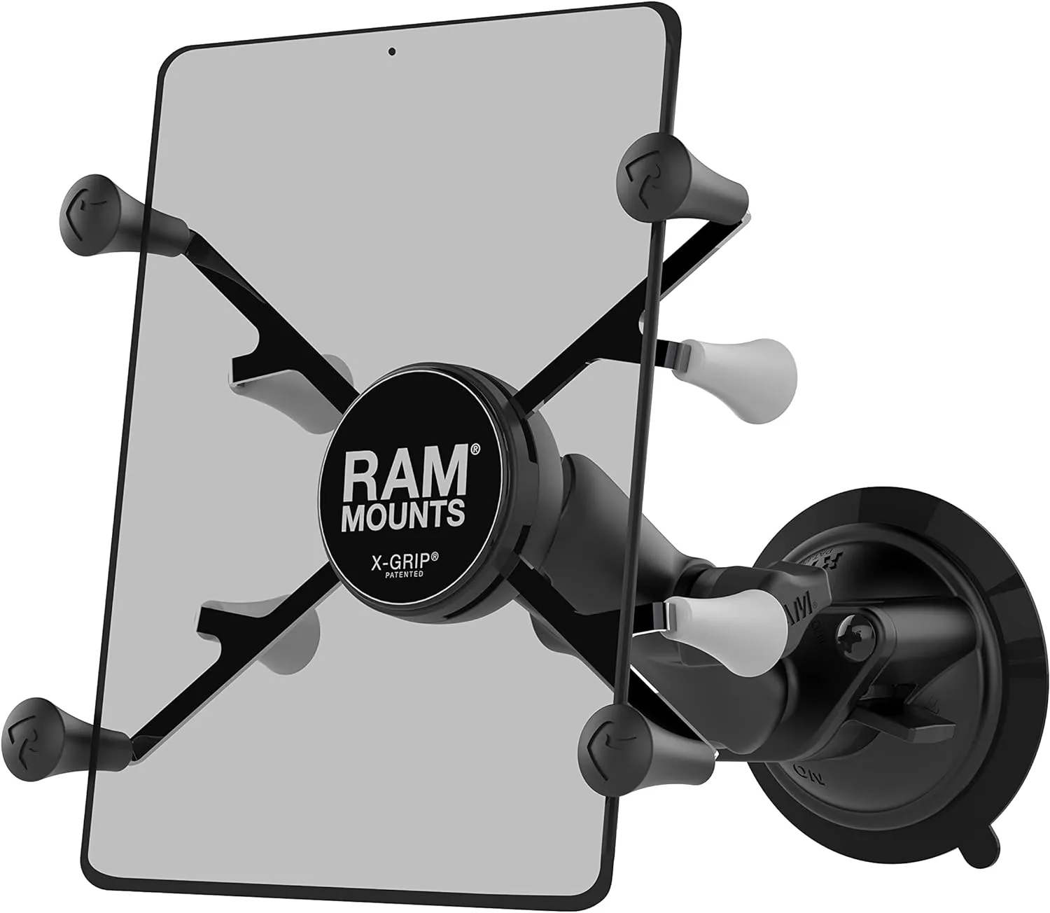 RAM Mounts RAM-B-166-UN8U X-Grip with RAM Twist-Lock Suction Cup Mount for 7"-8" Tablets with Medium Arm for Vehicle Windshields