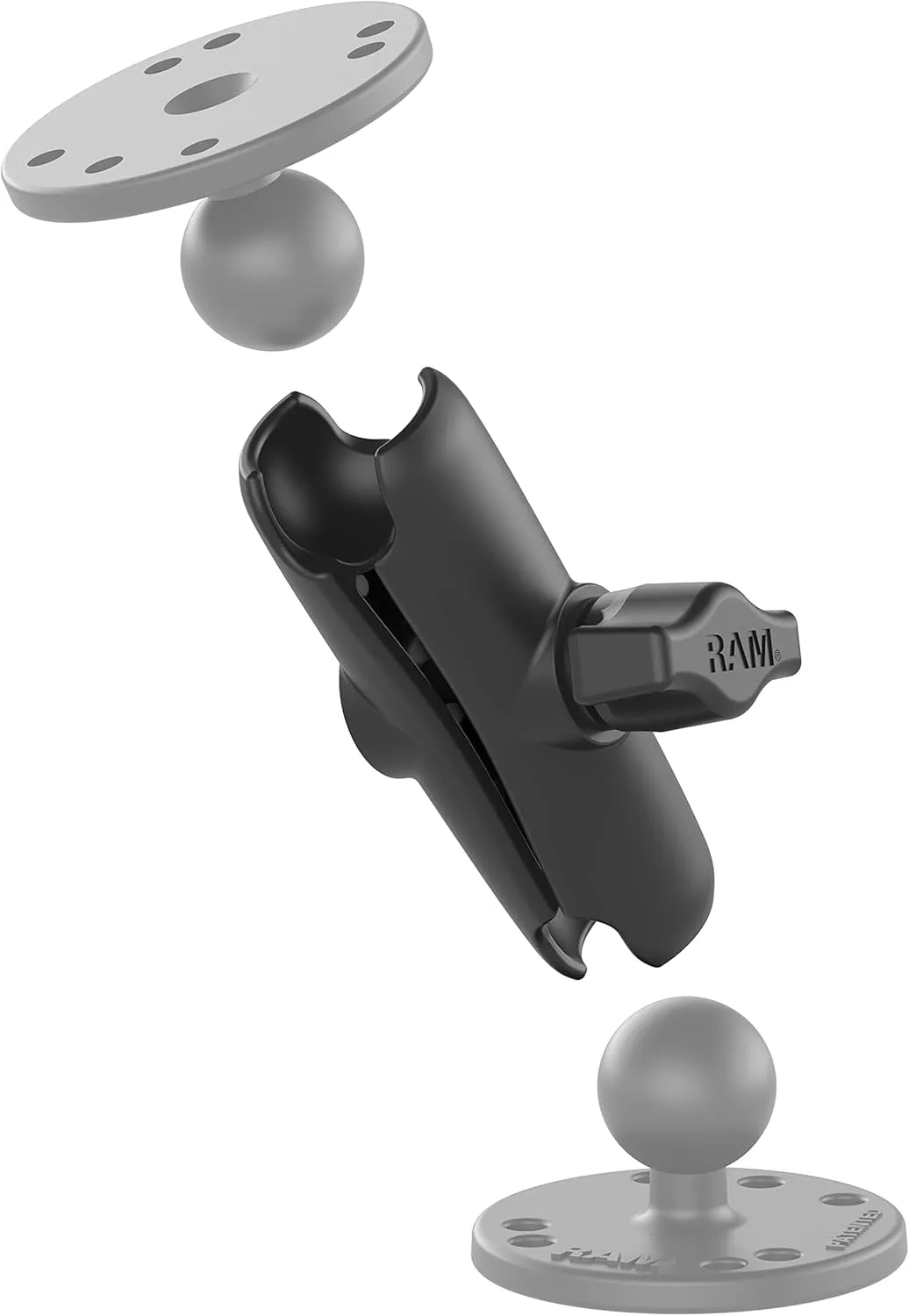 RAM Mounts RAM-B-201U Double Socket Arm (Medium) Compatible with RAM B Size 1" Ball Components