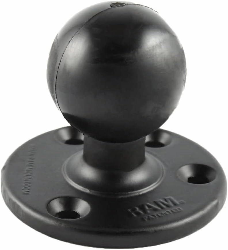 RAM Mounts Large Round Plate with Ball RAM-D-202U with D Size 2.25" Ball