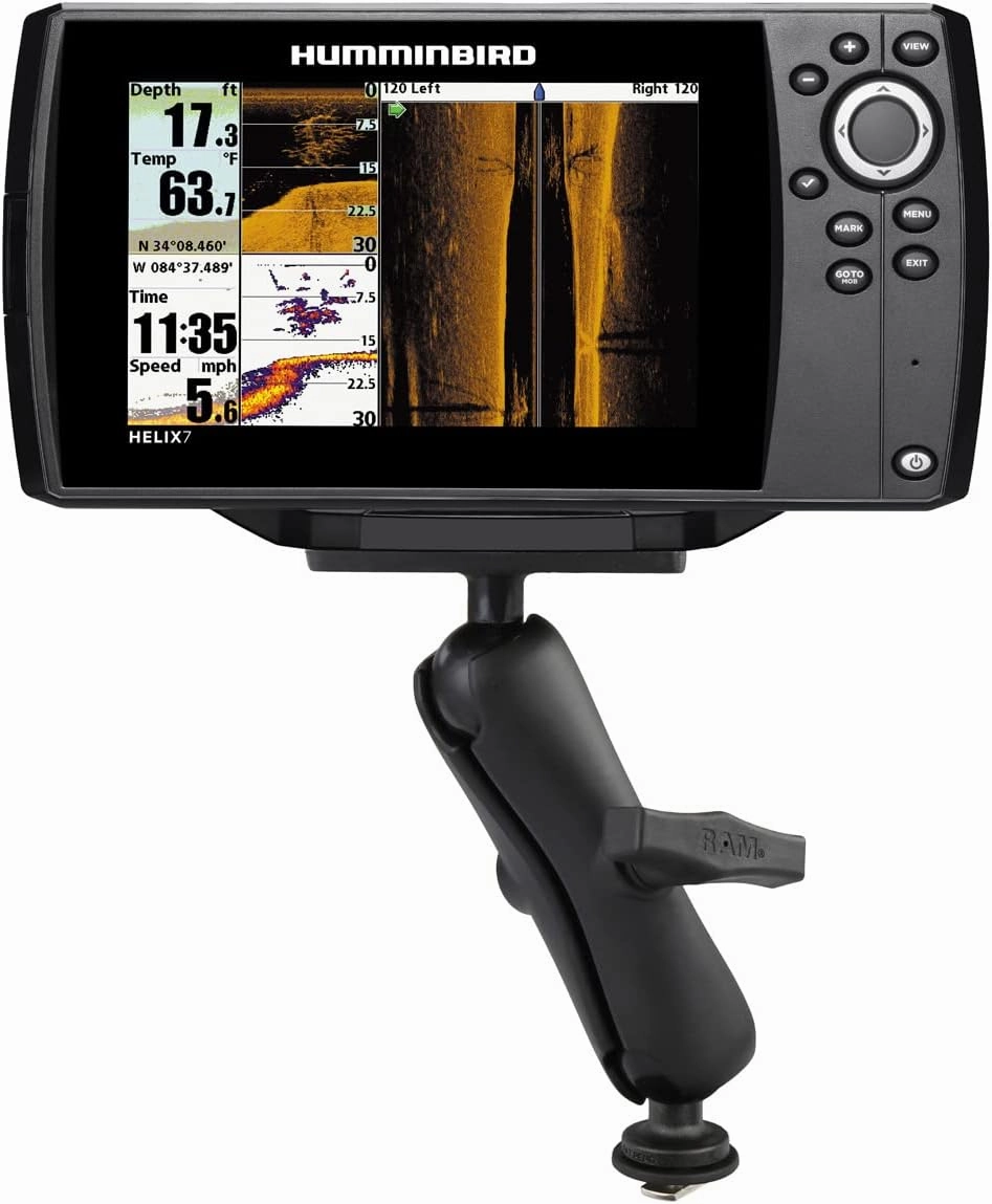 RAM MOUNTS Track Ball Mount for Humminbird Helix 7 RAM-202-24-354-TRA1U with Medium Arm Compatible with RAM Tough-Track System