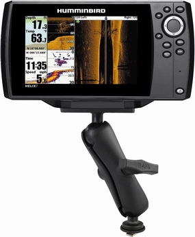 RAM MOUNTS Track Ball Mount for Humminbird Helix 7 RAM-202-24-354-TRA1U with Medium Arm Compatible with RAM Tough-Track System