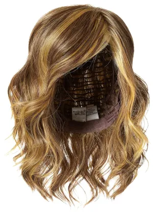 Raquel Welch Editor's Pick Layered Shoulder Length Bob Wig by Hairuwear, Large Cap Size, RL11/25 Golden Walnut