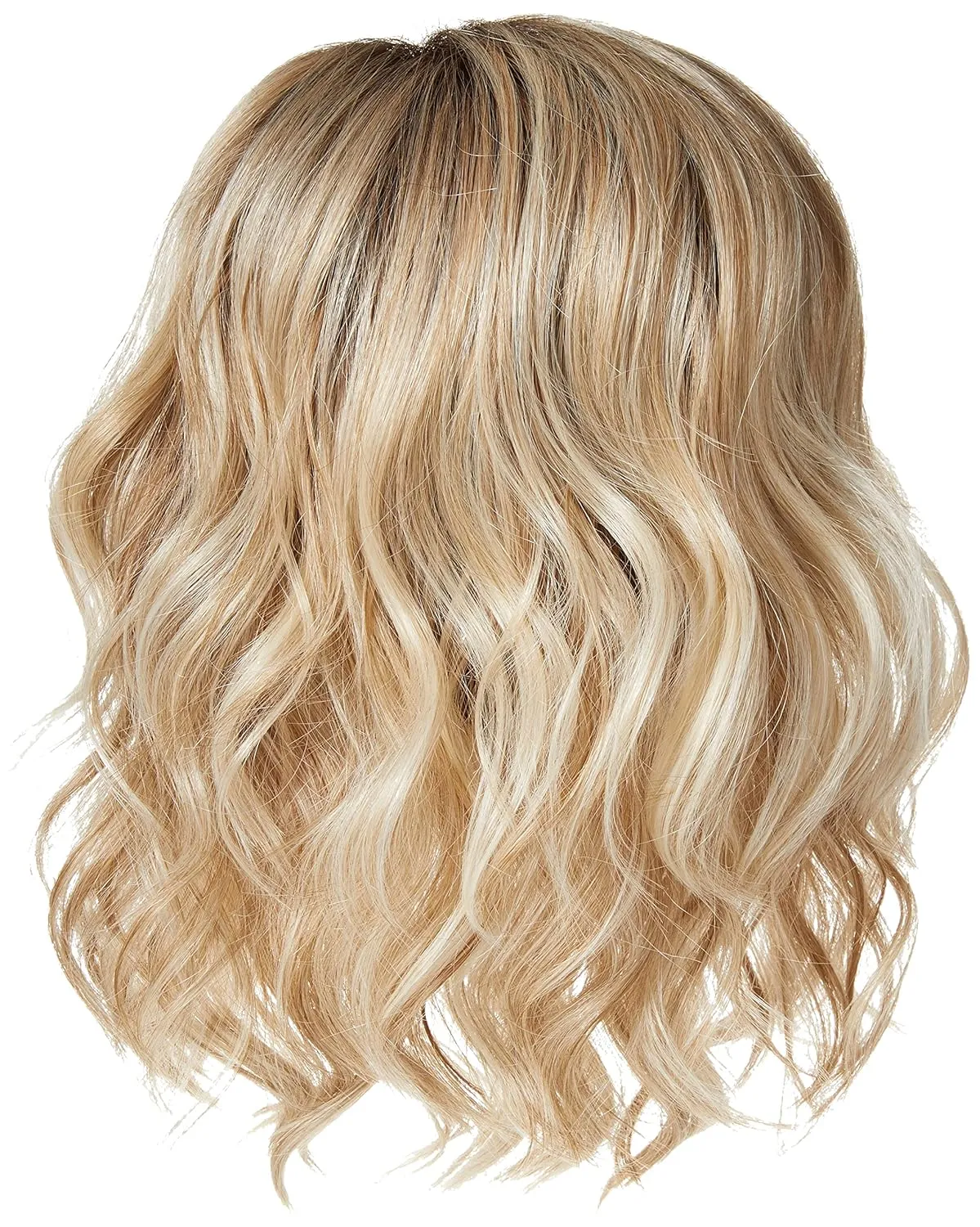 Raquel Welch Editor's Pick Layered Shoulder Length Bob Wig by Hairuwear, Large Cap Size, SS19/23 Shaded Biscuit