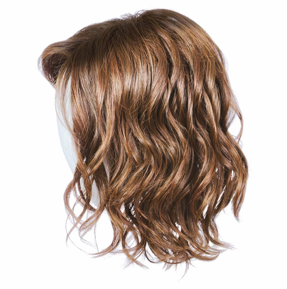 Raquel Welch Editor's Pick Layered Shoulder Length Bob Wig by Hairuwear, Large Cap Size, SS12/22 Shaded Cappuccino