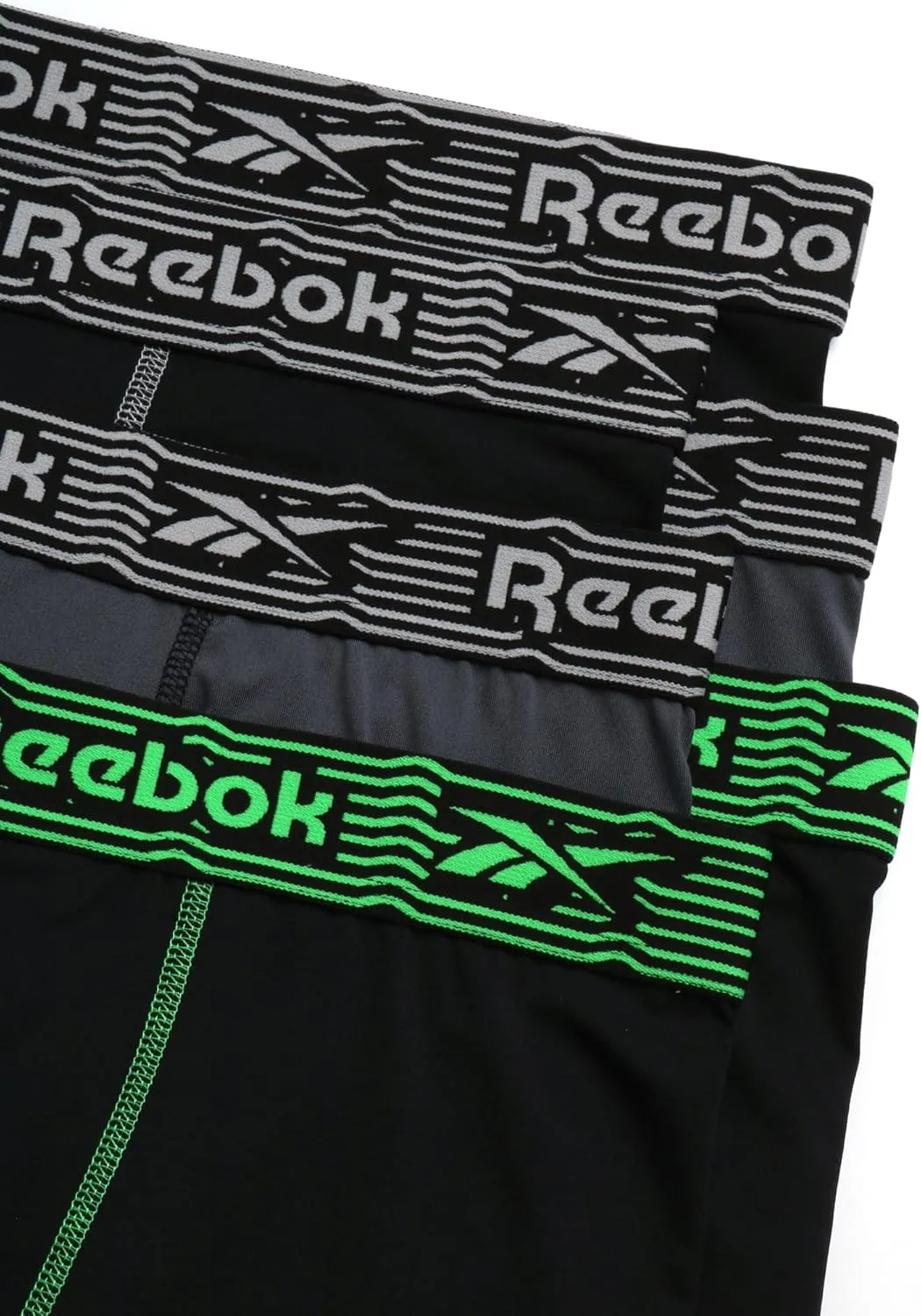 Reebok Men's Boxer Briefs - 6 Pack Performance Mens Underwear Boxer Brief with Contour Pouch - Mens Athletic Underwear (S-XL)