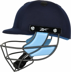 Reebok Master Blaster Cricket Helmet (Fixed Steel Grill) Lightweight, Multicolor (Small)
