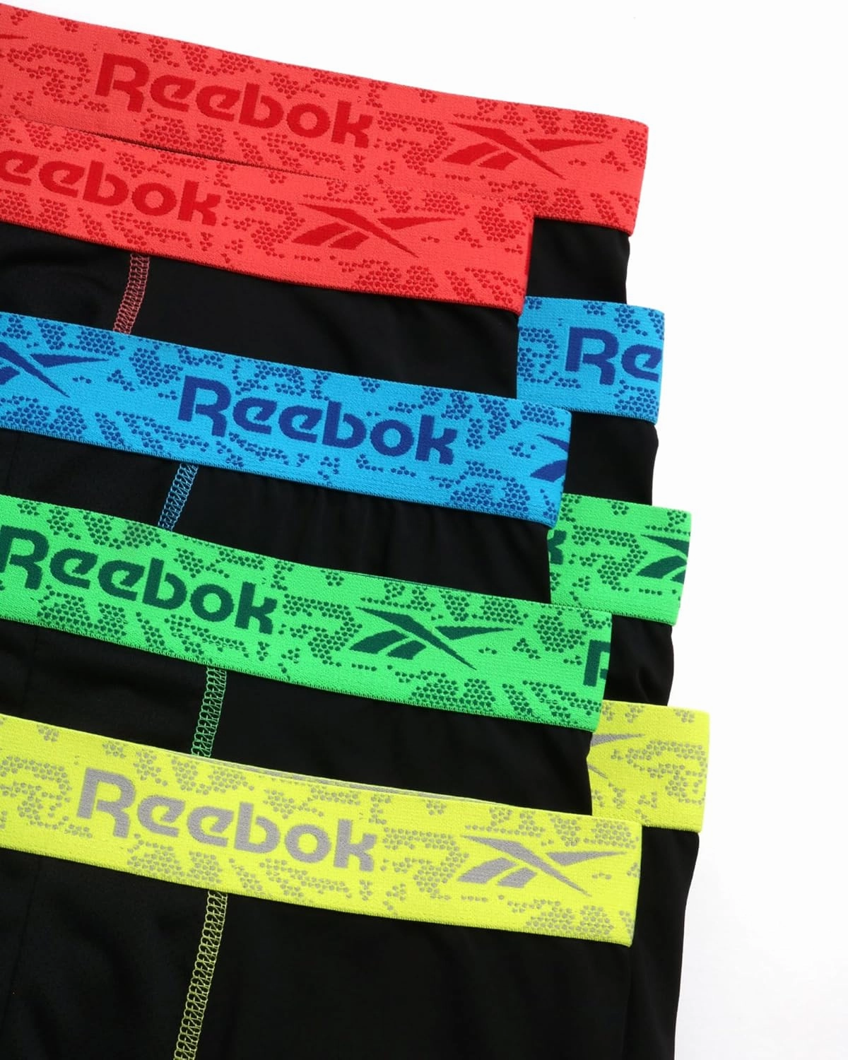 Reebok Men's Boxer Briefs - 8 Pack Performance Stretch Brief Underwear - Quick Dry Moisture Wicking Boxers for Men,Sizes:S-XL