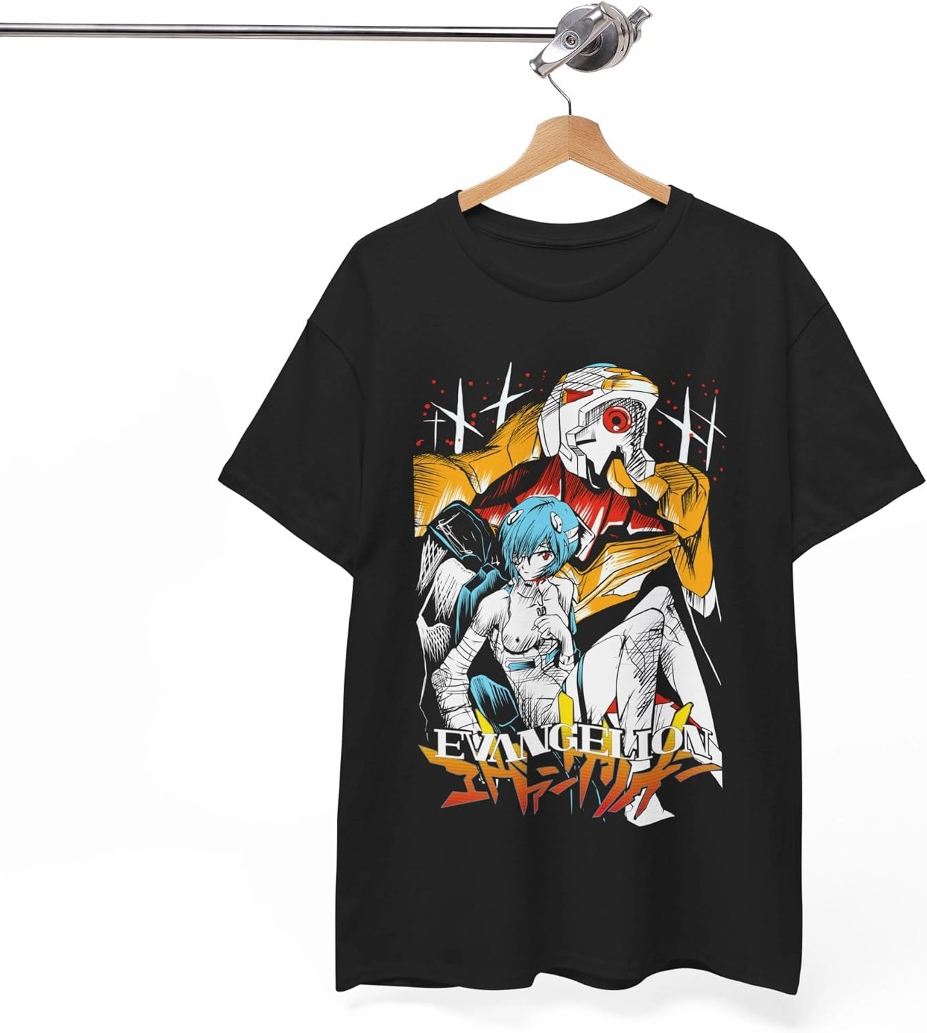 Rei Ayanami T-Shirt Graphic Tee Men Anime Vintage Unisex Waifu Ecchi Sexy Gift Soft Shirt Special Premium Exclusive Manga